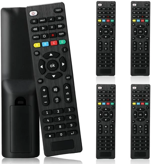 5 Pack Universal TV Remote Replacement Compatible with All Smart TV LED LCD HDTV 3D Series for Motel Hotel Nursing Home (Regular) 5 Pack Universal TV Remote Replacement Compatible with All Smart TV LED LCD HDTV 3D Series for Motel Hotel Nursing Home (Regular)