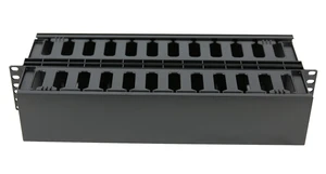 2U Horizontal Double Sided Finger Duct Cable Manager 19 Inch Rack Mount 2U Horizontal Double Sided Finger Duct Cable Manager 19 Inch Rack Mount