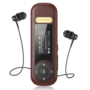 64GB USB C MP3 Player with Bluetooth, A59 Music Player with Clip 30 Hours Playback, with FM Radio, Recording, Support Mobile Phone Connection(Brown) 64GB USB C MP3 Player with Bluetooth, A59 Music Player with Clip 30 Hours Playback, with FM Radio, Recording, Support Mobile Phone Connection(Brown)