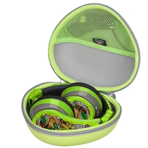 EVA Kids Headphone Case for JLab/Acer/eKids Teenage Mutant Ninja Hard EVA Shell, Shockproof & Water-Resistant, Double Zipper Closure, Mesh Pocket, Travel Storage Bag, Green+Grey EVA Kids Headphone Case for JLab/Acer/eKids Teenage Mutant Ninja Hard EVA Shell, Shockproof & Water-Resistant, Double Zipper Closure, Mesh Pocket, Travel Storage Bag, Green+Grey