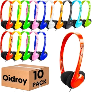 Bulk Wired Headphones 10 Pack for Multicolor for School Classroom Students Wholesales Stereo on Ear Headphones for Children Toddler Teen Skids Boys Girls Bulk Wired Headphones 10 Pack for Multicolor for School Classroom Students Wholesales Stereo on Ear Headphones for Children Toddler Teen Skids Boys Girls