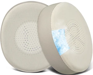 Cooling Gel Earpads Replacement for Jabra Evolve2 65 (Evolve 2 65MS 65UC MS UC)/Evolve2 40 (40UC 40MS USB)/Elite 45h On-Ear Wireless Headset, Ear Pads Cushions with Ice Silk Fabric - Gold Cooling Gel Earpads Replacement for Jabra Evolve2 65 (Evolve 2 65MS 65UC MS UC)/Evolve2 40 (40UC 40MS USB)/Elite 45h On-Ear Wireless Headset, Ear Pads Cushions with Ice Silk Fabric - Gold