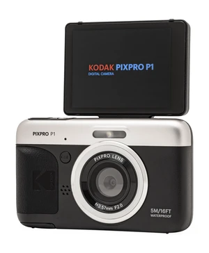 PIXPRO P1 13MP Waterproof Digital Camera, Black Waterproof Shockproof Dustproof, 180 Degree Tilt Screen for Selfies and Vlogging, 3-Color Ring Light, 1080p Full HD Video PIXPRO P1 13MP Waterproof Digital Camera, Black Waterproof Shockproof Dustproof, 180 Degree Tilt Screen for Selfies and Vlogging, 3-Color Ring Light, 1080p Full HD Video