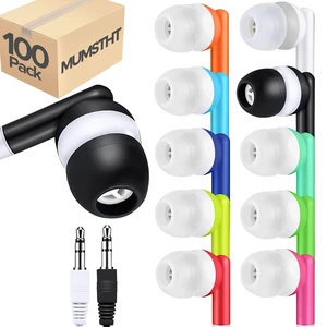 100 Pack Bulk Earbuds for Kids Classroom School,Wholeslae Wired Durable Earphones Class Set for Students Children Toddler Teens Boys Girls and Adult (YS101,10 Mixed Colors) 100 Pack Bulk Earbuds for Kids Classroom School,Wholeslae Wired Durable Earphones Class Set for Students Children Toddler Teens Boys Girls and Adult (YS101,10 Mixed Colors)