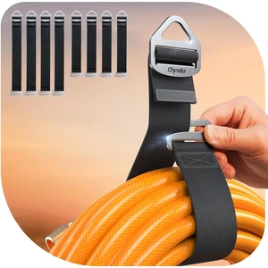 8 Pack Extension Cord Holder Organizer, Auto Lock Cable Straps Heavy Duty Extension Cord Hanger for Garage Storage and Organization, Garden Hose Storage, Garage Gadgets for Men 8 Pack Extension Cord Holder Organizer, Auto Lock Cable Straps Heavy Duty Extension Cord Hanger for Garage Storage and Organization, Garden Hose Storage, Garage Gadgets for Men