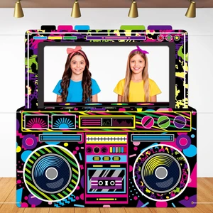 80s 90s Party Decorations Neon Radio Boombox Photo Booth Props Frame Radio Boombox Selfie Frame Backdrop Hanging Banner Party Supplies for 90s Boys Girls Hip Hop Music Theme Birthday Decor 80s 90s Party Decorations Neon Radio Boombox Photo Booth Props Frame Radio Boombox Selfie Frame Backdrop Hanging Banner Party Supplies for 90s Boys Girls Hip Hop Music Theme Birthday Decor