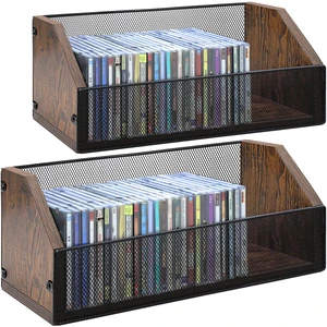 2 Pack CD Storage Rack Holds 76 Full/152 Slim CDs Desktop/Closet CD/DVD Rack, Space-saving, Holds Game Cases/Papers/Cards, Sturdy Metal, Compact 2 Pack CD Storage Rack Holds 76 Full/152 Slim CDs Desktop/Closet CD/DVD Rack, Space-saving, Holds Game Cases/Papers/Cards, Sturdy Metal, Compact