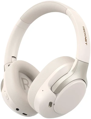 Hybrid Active Noise Cancelling Headphones, Bluetooth 6.0 Wireless Headphones with 4 ENC Mic, 70H Playtime and 6 EQ Music Modes, Over Ear Headphones for Travel Work Cellphone - White Hybrid Active Noise Cancelling Headphones, Bluetooth 6.0 Wireless Headphones with 4 ENC Mic, 70H Playtime and 6 EQ Music Modes, Over Ear Headphones for Travel Work Cellphone - White
