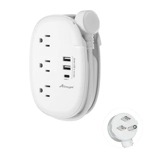 USB C Travel Power Strip,3 Outlets 3 USB Ports,4ft Extension Cord 3 USB Ports,Portable Power Strip,4ft Wrapped Around Extension Cord,Flat Plug,No Surge Protector,For Cruise Travel Home Office USB C Travel Power Strip,3 Outlets 3 USB Ports,4ft Extension Cord 3 USB Ports,Portable Power Strip,4ft Wrapped Around Extension Cord,Flat Plug,No Surge Protector,For Cruise Travel Home Office