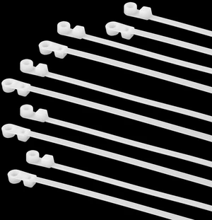 100PCS 8 inch Zip Ties with Screw Hole, 50 lbs Mountable head Cable Tie, Multipurpose Heavy Duty Nylon Zip Tie for Indoor & Outdoor Use (White) 100PCS 8 inch Zip Ties with Screw Hole, 50 lbs Mountable head Cable Tie, Multipurpose Heavy Duty Nylon Zip Tie for Indoor & Outdoor Use (White)
