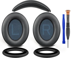 Replacement Kit for Bose SoundLink AE2 (Model BA2) - Black (Ear Pads Cushions+Headband+Silicone Sweat Cover) for SoundLink Around-Ear II Headphones Replacement Kit for Bose SoundLink AE2 (Model BA2) - Black (Ear Pads Cushions+Headband+Silicone Sweat Cover) for SoundLink Around-Ear II Headphones