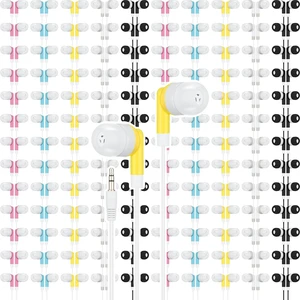 200 Pcs Wired Earbuds Classroom Bulk Earphone School, 5 Colors Wired Earphones, 3.5 mm Headphone Plug, Multi Color, for Students Kids Adults Testing Training Library Smartphone Laptop Gym 200 Pcs Wired Earbuds Classroom Bulk Earphone School, 5 Colors Wired Earphones, 3.5 mm Headphone Plug, Multi Color, for Students Kids Adults Testing Training Library Smartphone Laptop Gym
