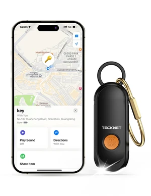 Personal Safety Alarm, 130dB Rechargeable Alarm Keychain with LED Flashlight, Apple Find My Bluetooth Tracker, Safe Self Defense Alarm Emergency SOS for Women Students & Night Running Personal Safety Alarm, 130dB Rechargeable Alarm Keychain with LED Flashlight, Apple Find My Bluetooth Tracker, Safe Self Defense Alarm Emergency SOS for Women Students & Night Running