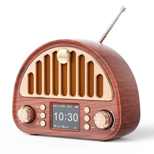 Retro FM Radio with Bluetooth Speaker & NOAA Weather Alert 8W Bluetooth Speaker, 40 FM Presets, NOAA Weather Alert, 2" Color Display, Dual Alarm & Rechargeable Battery Retro FM Radio with Bluetooth Speaker & NOAA Weather Alert 8W Bluetooth Speaker, 40 FM Presets, NOAA Weather Alert, 2" Color Display, Dual Alarm & Rechargeable Battery