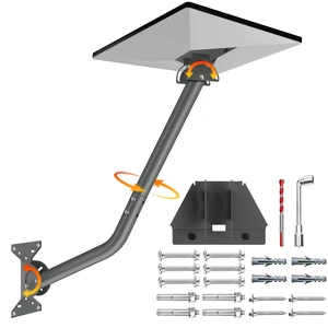 Starlink Mini Wall Mount, Adjustable Bracket with Extension Tube, Rustproof & Weatherproof for Concrete & Wood Walls, Easy Installation Starlink Mini Wall Mount, Adjustable Bracket with Extension Tube, Rustproof & Weatherproof for Concrete & Wood Walls, Easy Installation