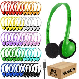50 Pack Bulk Type C Headphones for Classroom Kids School, Wholesale USB C Wired Headphones for Students Children Compatible with Smartphones laptops Tablets(LS857C,50 Mixed) 50 Pack Bulk Type C Headphones for Classroom Kids School, Wholesale USB C Wired Headphones for Students Children Compatible with Smartphones laptops Tablets(LS857C,50 Mixed)