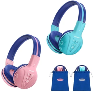 2 Pack Kids Bluetooth Headphones with Share Port, Foldable w/Pouch 75/85/94dB Volume Limit with Microphone for Toddler Teen, 30H Playtime, Bluetooth headset for School Airplane iPad PC Travel 2 Pack Kids Bluetooth Headphones with Share Port, Foldable w/Pouch 75/85/94dB Volume Limit with Microphone for Toddler Teen, 30H Playtime, Bluetooth headset for School Airplane iPad PC Travel