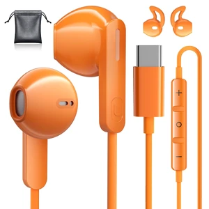 USB C Headphones for iPhone 17 16 15, Wired Earbuds USB C for Samsung S25 S26 Ultra A16 5G USBC Wired Headphones, USB Type C Headphone with Mic Corded Earphones Ear Buds for iPhone 15 16 17 Pro Max USB C Headphones for iPhone 17 16 15, Wired Earbuds USB C for Samsung S25 S26 Ultra A16 5G USBC Wired Headphones, USB Type C Headphone with Mic Corded Earphones Ear Buds for iPhone 15 16 17 Pro Max