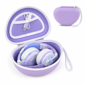 Kids Headphone Case for eKids, for Beats Solo4 Headphones, Purple Hard Shell Case with Mesh Cable Pocket for Kids Headsets, Organized Storage for Home and travel, Box Only Kids Headphone Case for eKids, for Beats Solo4 Headphones, Purple Hard Shell Case with Mesh Cable Pocket for Kids Headsets, Organized Storage for Home and travel, Box Only