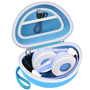 Kids Headphone Case for eKids, for Beats Solo4 Headphones, LightBlue Hard Shell Case with Mesh Cable Pocket for Kids Headsets, Organized Storage for Home and travel, Box Only Kids Headphone Case for eKids, for Beats Solo4 Headphones, LightBlue Hard Shell Case with Mesh Cable Pocket for Kids Headsets, Organized Storage for Home and travel, Box Only