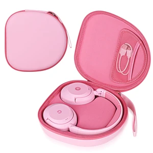 Hard Headphone Case for ICLEVER BTH 20, with Mesh Pocket & Handle Strap Portable Carrying Storage Case for Foldable Headphones,Travel & Home Use, Pink Hard Headphone Case for ICLEVER BTH 20, with Mesh Pocket & Handle Strap Portable Carrying Storage Case for Foldable Headphones,Travel & Home Use, Pink