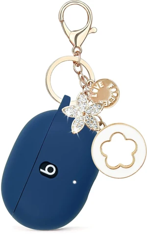 Case Compatible with Beats Studio Buds (2021) / Beats Studio Buds + (2023) Silicone Protective Case for Beats Wireless Earbuds with Keychain (Midnight Blue) Case Compatible with Beats Studio Buds (2021) / Beats Studio Buds + (2023) Silicone Protective Case for Beats Wireless Earbuds with Keychain (Midnight Blue)