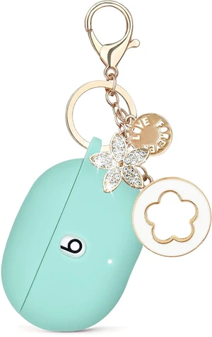 Case Compatible with Beats Studio Buds (2021) / Beats Studio Buds + (2023) Silicone Protective Case for Beats Wireless Earbuds with Keychain (Mint Green) Case Compatible with Beats Studio Buds (2021) / Beats Studio Buds + (2023) Silicone Protective Case for Beats Wireless Earbuds with Keychain (Mint Green)
