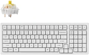 K4 Pro QMK/VIA Bluetooth Wireless Mechanical Keyboard, 96% Layout Custom Programmable Gaming Keyboard with White Backlit, Hot-Swappable K Pro Banana Switch for Mac Windows Linux - White K4 Pro QMK/VIA Bluetooth Wireless Mechanical Keyboard, 96% Layout Custom Programmable Gaming Keyboard with White Backlit, Hot-Swappable K Pro Banana Switch for Mac Windows Linux - White