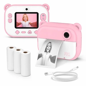 Insta 2 Instant Print Camera for Kids, 12MP, Camera Only, Pink 1080P video, ink-free thermal printing, microSD card support, gift for boys and girls ages 4-12 Insta 2 Instant Print Camera for Kids, 12MP, Camera Only, Pink 1080P video, ink-free thermal printing, microSD card support, gift for boys and girls ages 4-12