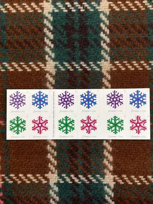 US Stamps 2015 Geometric Snowflakes 5 Sheets of 20 US Stamps 2015 Geometric Snowflakes 5 Sheets of 20