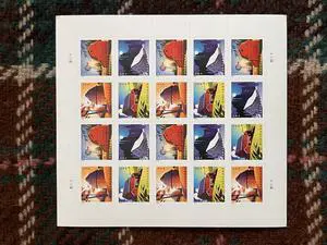 US Stamps 2021 Barns 5 Sheets of 20 US Stamps 2021 Barns 5 Sheets of 20