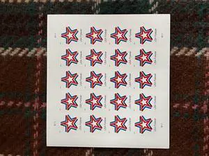 US Stamps 2019 Star Ribbon 5 Sheets of 20 US Stamps 2019 Star Ribbon 5 Sheets of 20