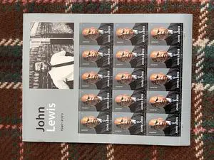 US Stamps 2023 John Lewis 5 Sheets of 15 US Stamps 2023 John Lewis 5 Sheets of 15