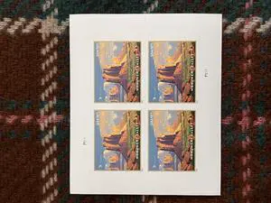 US Stamps 2022 Monument Valley American Landmarks Series 5 Sheets of 4 US Stamps 2022 Monument Valley American Landmarks Series 5 Sheets of 4