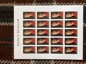 US Stamps 2022 Nancy Reagan 5 Sheets of 20 US Stamps 2022 Nancy Reagan 5 Sheets of 20