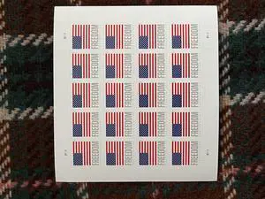US Stamps 2023 U.S. Flag (BCA Pane) 5 Sheets of 20 US Stamps 2023 U.S. Flag (BCA Pane) 5 Sheets of 20