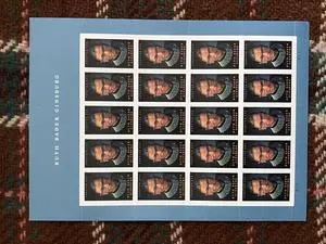 US Stamps 2023 Ruth Bader Ginsburg 5 Sheets of 20 US Stamps 2023 Ruth Bader Ginsburg 5 Sheets of 20