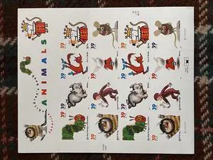 US Stamps Favorite Childrens Book Animals 5 Sheets of 20 US Stamps Favorite Childrens Book Animals 5 Sheets of 20