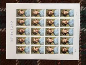 US Stamps 2024 Betty Ford 5 Sheets of 20 US Stamps 2024 Betty Ford 5 Sheets of 20