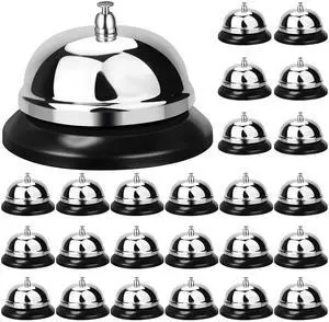 100 Packs Call Bell 3.35 Inch Diameter with Metal Anti-Rust Construction Service Bell for Hotels, Schools, Restaurants, Reception Areas, Hospitals, Warehouses 100 Packs Call Bell 3.35 Inch Diameter with Metal Anti-Rust Construction Service Bell for Hotels, Schools, Restaurants, Reception Areas, Hospitals, Warehouses