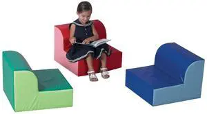 Library Trio Cozy Kids Chairs, Toddler Flexible Seating Classroom Furniture for Preschool or Daycare, 3-Pack | Easy to Clean Water-Resistant Vegan Leather Kids Chair, High Density Foam Toddler Chair f Library Trio Cozy Kids Chairs, Toddler Flexible Seating Classroom Furniture for Preschool or Daycare, 3-Pack | Easy to Clean Water-Resistant Vegan Leather Kids Chair, High Density Foam Toddler Chair f