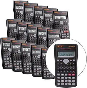 24 Pack Scientific Calculators, 2 Line Engineering Large Display Scientific Calculator Bulk Multi-Function Ideal for Student Teacher Algebra Chemistry Finance Construction Office School Business 24 Pack Scientific Calculators, 2 Line Engineering Large Display Scientific Calculator Bulk Multi-Function Ideal for Student Teacher Algebra Chemistry Finance Construction Office School Business