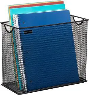 Vertical File Storage, Desktop Organizer, Hanging Files, Office, Metal Mesh, 12.25" L x 5.5" W x 10" H, Black (Pack of 6) Vertical File Storage, Desktop Organizer, Hanging Files, Office, Metal Mesh, 12.25" L x 5.5" W x 10" H, Black (Pack of 6)
