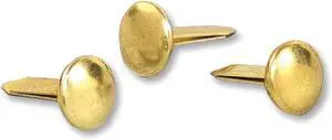 ACCO Brass Paper Fasteners,1/2",Plated,1 Box,100 Fasteners/Box (71709),(Pack of 10) ACCO Brass Paper Fasteners,1/2",Plated,1 Box,100 Fasteners/Box (71709),(Pack of 10)