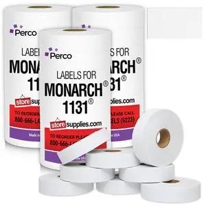 Pricing Labels for Monarch 1131 Removable Adhesives White - 60,000 Labels w/ 24 Rolls Value Pack, 3 Sleeves - Made in USA Pricing Labels for Monarch 1131 Removable Adhesives White - 60,000 Labels w/ 24 Rolls Value Pack, 3 Sleeves - Made in USA