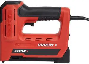 Arrow ET501F Corded 5-in-1 Professional Electric Staple and Nail Gun, Wire Stapler, and Brad Nailer for Upholstery, Framing, Insulation, Crafts, Fencing, and Cable, Black/Red | Corded Professional Ele Arrow ET501F Corded 5-in-1 Professional Electric Staple and Nail Gun, Wire Stapler, and Brad Nailer for Upholstery, Framing, Insulation, Crafts, Fencing, and Cable, Black/Red | Corded Professional Ele