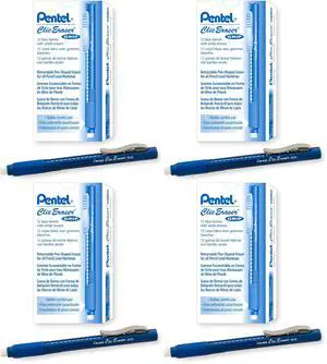 Clic Eraser Grip, Retractable Eraser, Blue Barrel, Box of 12 (ZE22C) (Pack of 4) Clic Eraser Grip, Retractable Eraser, Blue Barrel, Box of 12 (ZE22C) (Pack of 4)