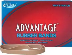 Rubber 27075 Advantage Rubber Bands Size #107, 1 lb Box Contains Approx. 40 Bands (7" x 5/8", Natural Crepe), Beige (Pack of 10) Rubber 27075 Advantage Rubber Bands Size #107, 1 lb Box Contains Approx. 40 Bands (7" x 5/8", Natural Crepe), Beige (Pack of 10)
