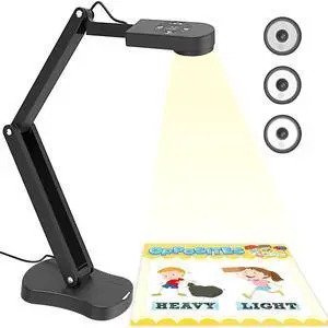8MP USB Document Camera for Teachers and Classroom for A3 A4 Size with Dual Mic, 3-Level LED Light, Up and Down, Left and Right Image Inversion, for Distance Teaching & Learning 8MP USB Document Camera for Teachers and Classroom for A3 A4 Size with Dual Mic, 3-Level LED Light, Up and Down, Left and Right Image Inversion, for Distance Teaching & Learning
