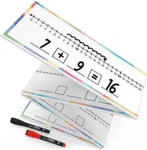 Set of 10 Dry Erase Number Boards - Double Sided, 4 Feet, Red & Black Dry Erase Marker, 0-100 Number Line on One Side, Blank Line on Reverse Set of 10 Dry Erase Number Boards - Double Sided, 4 Feet, Red & Black Dry Erase Marker, 0-100 Number Line on One Side, Blank Line on Reverse